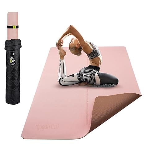 Gogokiwi Large Yoga Mat (6'x4') – 1/4" & 1/2" Thick Exercise Mats for Home Workout, Extra Wide Workout Mats for Home Gym, Yoga, Pilates, Stretching, Floor & More - Image 1