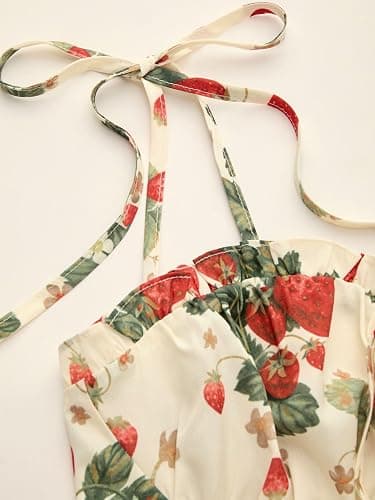 CIDER Floral Dress for Women Summer Mini Sundresses Spaghetti Strap Cute Vacation Dresses Boho Casual Outfits thumbnail 3