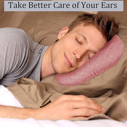 Wuronsa Ear Piercing Pillow with Hole for Cartilage Piercings, CNH Support | Adjustable cotton pillow designed for side sleepers, fresh piercings, sensitive ears and pressure reduction while sleeping thumbnail 5