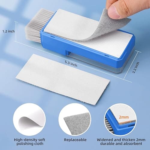 Ordilend Keyboard Cleaning Kit Laptop Cleaner, All-in-One Computer Camera Cleaning Kits Brush Tool, Multi-Function PC Electronic Cleaner for iPad iPhone Pro Earbuds Camera Monitor with Patent, SkyBlue thumbnail 6
