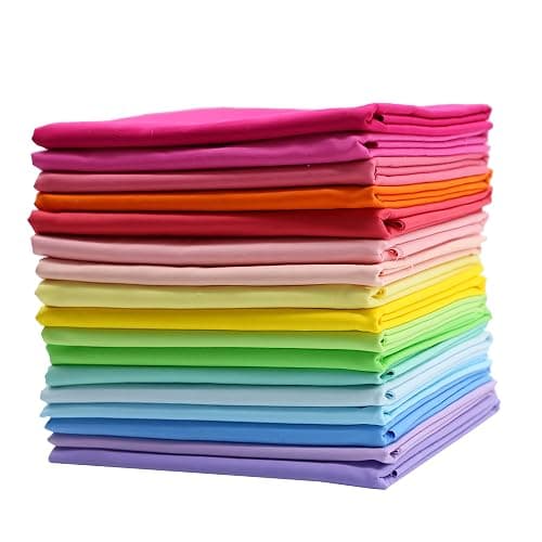 iNee Bright Solid Fat Quarters Quilting Fabric Bundles, 18 x 22 inches,(Bright Solids) thumbnail 3