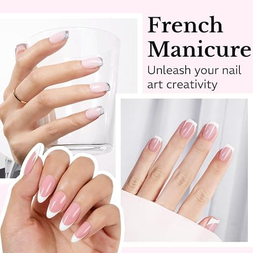 AZUREBEAUTY French Tip Stamp, 6Pcs French Tip Tool, Soft Silicone Nail Stamper, 2 in 1 French Manicure Kit with Nail Stamp Heads, Scraper and Replacement Heads, Nail Art Tools for Home DIY Salon thumbnail 6