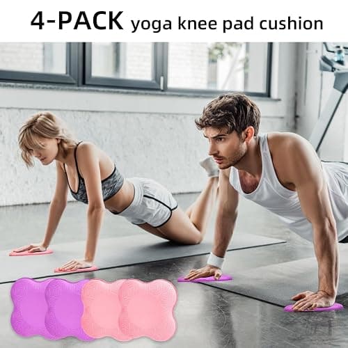 Yflingjie 2 packs Yoga Knee Pad Cushion Extra Thick for Knees Elbows Wrist Hands Head Foam Pilates Kneeling pad Yoga Knee Cushion Thick Exercise Pads for Knees Elbows Wrist Hands Head Foam Pilates Kneeling pad，Support Foam Pads for Women and Men thumbnail 3