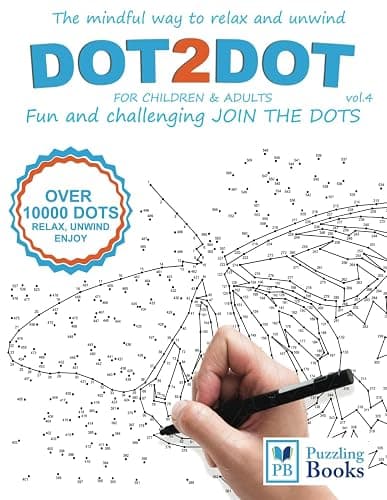 DOT-TO-DOT For Children & Adults Fun and Challenging Join the Dots: The mindful way to relax and unwind - Image 1