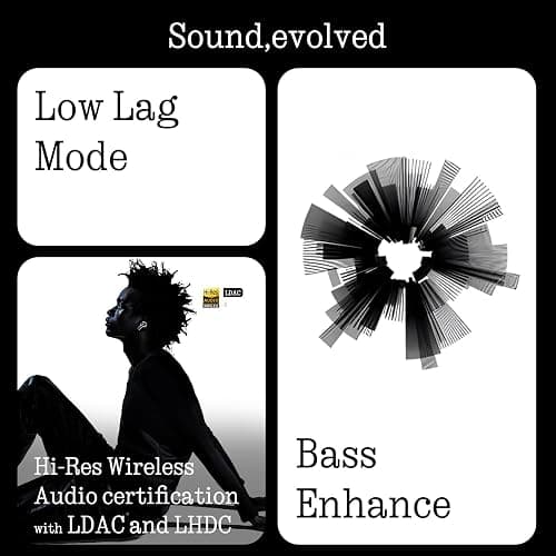 Nothing Ear Wireless Earbuds Bluetooth, 45dB Hybrid Smart ANC Earbuds, 11mm Deep Bass Boost, Hi-Res Audio with LDAC & LHDC 5.0, 6 Mics Call, 40.5H Playtime with Fast Charging Case, ChatGPT Supported thumbnail 3