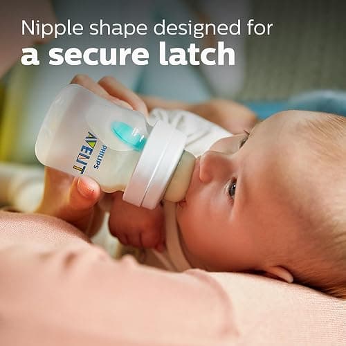 Philips Avent Anti-colic Baby Bottle with AirFree Vent Newborn Gift Set With Snuggle, Clear, SCD306/10 thumbnail 12