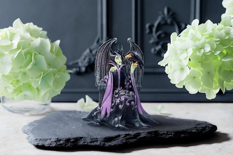 Enesco Disney Traditions Collection by Jim Shore Sleeping Beauty Maleficent Sitting on Throne Figurine- Resin Hand Painted Crafted Disney Halloween Collectible Figurines Home Decor Statue, 4 Inch thumbnail 10