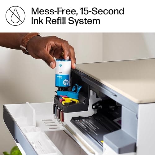 HP Smart Tank 5000 Wireless All-in-One Ink Tank Printer, Scanner, Copier with 2 Years of Ink Included, Best-for-Home, Cartridge-Free, Refillable, AI-Enabled (5D1B6A) thumbnail 5