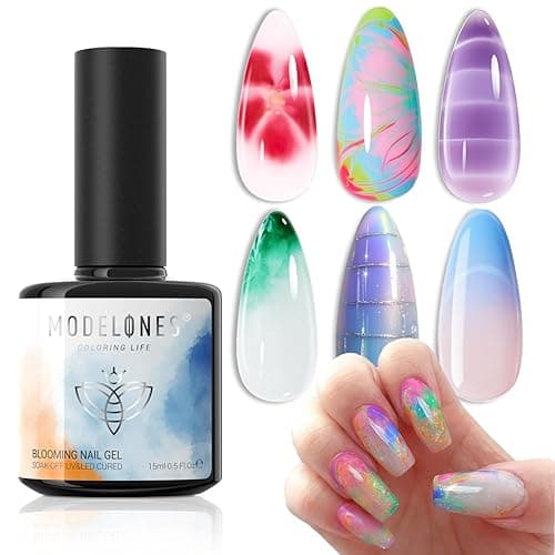 Modelones Gel Nail Polish, 1 Pcs 15 ML White Gel Nail Polish Soak Off Pastel Spring Summer Gel Polish White Nail Polish Art Design for Women Girl Nail Lovers Mother's Day Gift Salon DIY Gel Manicure - A0-Milky White thumbnail 2