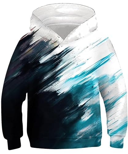 TUONROAD Boys Girls Hoodies 3D Printed Cool Hooded Lightweight 6-16T Hooded Pullover Sweatshirt for Kids - Image 1
