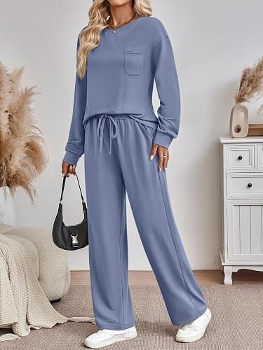 AUTOMET Womens Sweatsuits 2 Piece Lounge Matching Outfits Sweat Sets Tracksuit Travel Sweatshirts Fall Fashion Clothes 2025 thumbnail 3