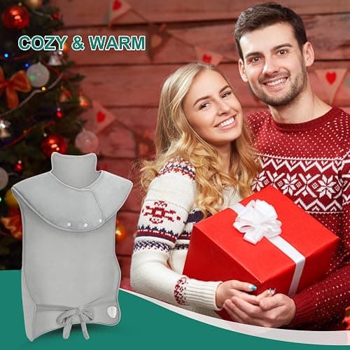 Heating Pad for Back Pain Relief, 22"x 37" Large Heating Pad for Neck and Shoulders, Heat Pad with 6 Heat Settings & 4 Time Settings Auto-Off, Gifts for Women Men Mom Dad (Gray) thumbnail 6