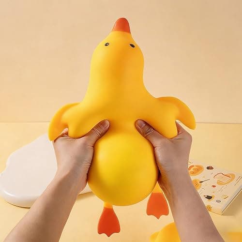 Duck Squish, Jumbo Pinch Toys for Kids, Cute Butter Stress Balls, Slow Rebound Ultra-Soft, Reusable Fidget Pinch Toys for Kid Boys Girls Teens Adult Women Men Kindergarten Birthday Christmas New Year thumbnail 7