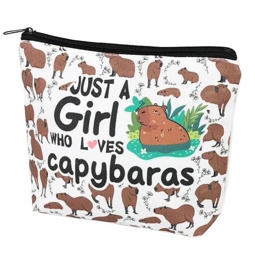 Capybara Makeup Bag Capybara Cosmetic Bag Gifts for Women Girl Friend Capybaras Lovers Christmas Birthday - Image 1