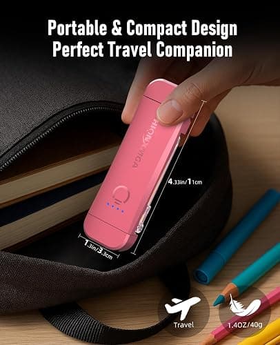 Book Reading Light,2 Pack Silent Touch Books Lamp for Reading in Bed,Rechargeable Clip on Booklight with 3 Amber Color & 7 LEDs Precise Dimming for Night Reading for Book Lovers,Kid,Pink+Purple thumbnail 6