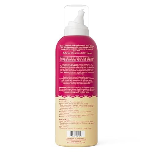 BASE LABORATORIES Hypochlorous Acid Spray for Face & Skin | 8 oz | Facial Spray Daily Skin Repair Solution for Sensitive Skin, Redness, Irritations, Eczema, Acne. Hypochlrous HOCL Molecule Spray thumbnail 9