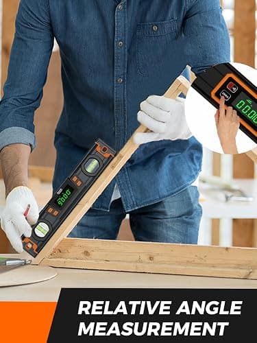 Mecurate 10-Inch Digital Level, Professional Smart Precision Torpedo Level Tool, Bright LCD Display, Audible Alerts, Magnetic Bottom, Dust Water Resistant, with Carrying Case thumbnail 4