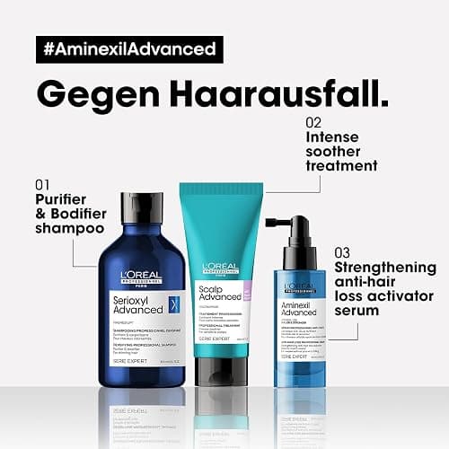 L'Oréal Professionnel Stärkendes Serum gegen Haarausfall, Für volleres und kräftigeres Haar, Aminexil Advanced Anti-Hair Loss Activator Serum, 90 ml thumbnail 2