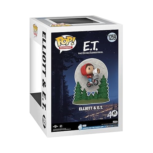 Funko Pop! Moment: E.T. The Extra-Terrestrial - Elliot and E.T. Flying (Glow in The Dark), Multicolor, 50769 thumbnail 3