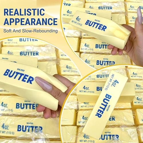 Slow Rebound Cute Butter Squeeze Stress Balls,Slow Rising Dumpling Squishy Butter Squeeze Toy,Nee Butter Squishy Relief Fidget Toys,Slow Rising Squishy Toy Gifts-2Pcs thumbnail 4
