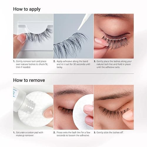 KISS So Wispy, False Eyelashes, '', 12mm, Includes 5 Pairs Of Lashes, Easy to Apply, Reusable Lash Clusters thumbnail 8
