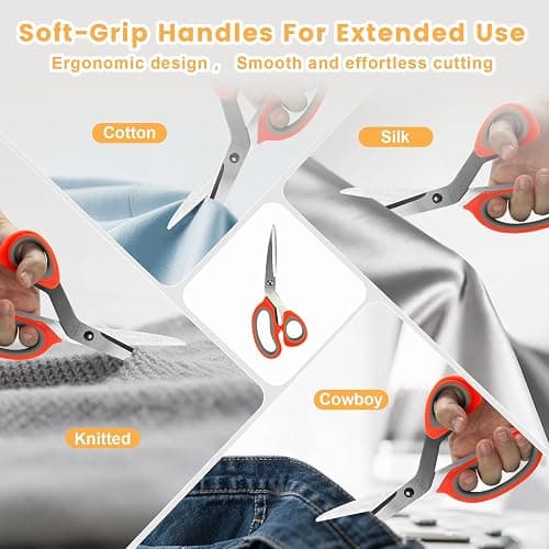 HYHJMISTY Sewing Kit for Adults, 50 Color Sewing Thread Kit, 295PCS Sewing Accessories with Ergonomic Scissors, Portable Professional Mending Essentials for Travel, Home, Beginners thumbnail 5