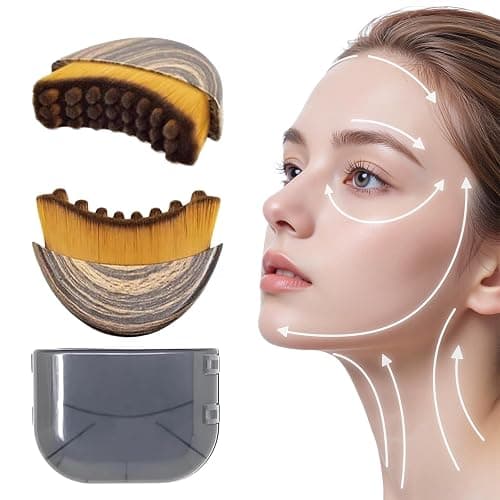 Lymphatic Contour Face Brush for Sculpting – Anti-Puffiness, Detox & Lift, Improves Skin Glow & Absorption – Precision-Fit Massager for Daily Tension Relief (Gray) thumbnail 5