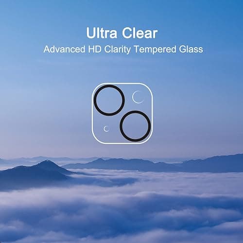 Ailun 3 Pack Camera Lens Protector for iPhone 15 / iPhone 14 ＆ iPhone 15 Plus/iPhone 14 Plus,Tempered Glass,9H Hardness,Ultra HD,Anti-Scratch,Case Friendly,Does not Affect Night Shots thumbnail 4