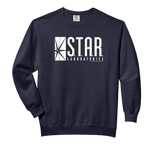 The Flash: TV Series S.T.A.R. Labs Logo Comfort Colors Adult Sweatshirt - Image 1