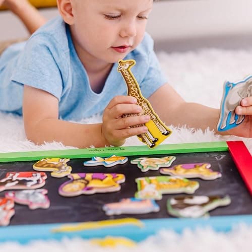 Melissa & Doug Wooden Animal Magnets Set (20 Pieces) – Farm, Zoo & Pet Fridge Magnets in Storage Box – Montessori Preschool Learning Toys for Toddlers & Kids Ages 2+ - FSC-Certified thumbnail 2