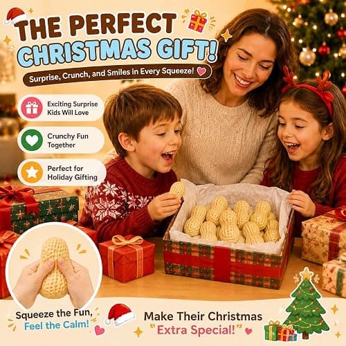 Crunchy Peanut Squishy ASMR Feel Slow Rising Squishies Stress Ball | Squeeze Stress Stick Squishies Slow Rising Squeeze Portable Calming Anxiety Relief Tool for Adults thumbnail 8