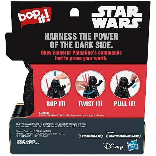 Bop It! Star Wars Darth Vader Edition Game, Features The Voice of Emperor Palpatine, Game for 1 or More Players, Ages 8 and Up thumbnail 2