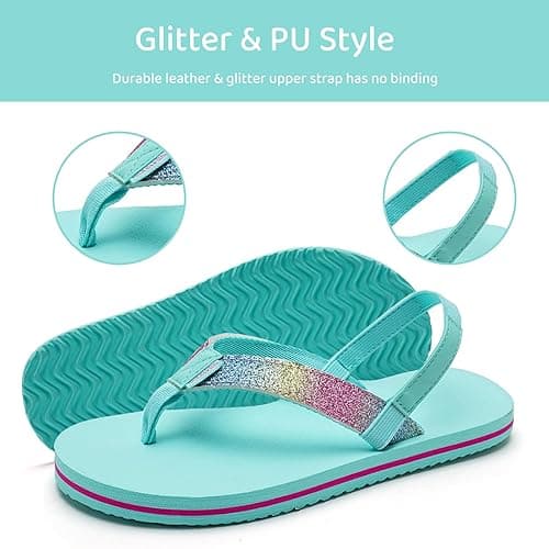WateLves Girls & Boys Kids Flip Flop summer Slide Sandals Slip on Suitable for Bath Shower Beach pool (Little Kid/Big Kid) thumbnail 5
