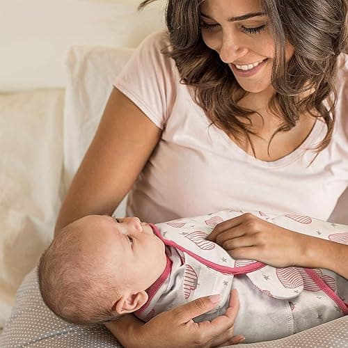 GLLQUEN BABY Swaddles for Newborns - 3 Pack Baby Adjustable Swaddle Sleep Sack for Boys and Girls 0-3 Months,Baby Wrap Swaddle Sack, Stripe & Heart, Nursery Essentials thumbnail 3