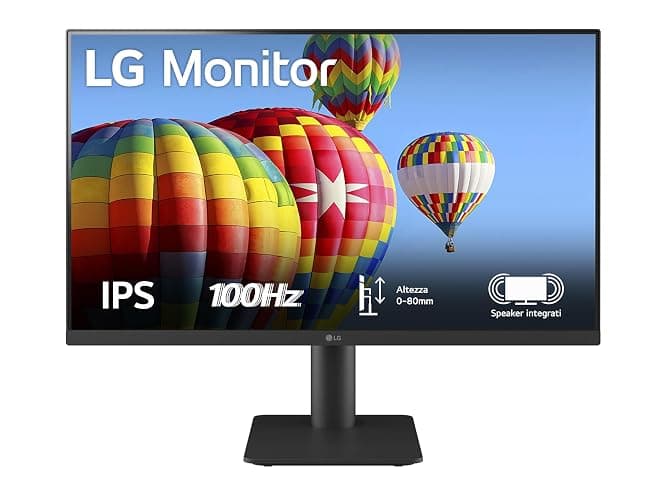 LG 27MS550 Monitor 27" Full HD IPS, Altezza Regolabile, Speaker Stereo 4W, 100Hz, 1920x1080, 2x HDMI, Uscita Cuffie, Schermo Antiriflesso, Reader Mode, Flicker Safe, Nero - Image 1