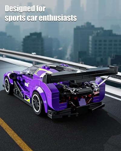 TYCOLE TGL Super Sports Car Building Block Set with Display Case, Speed Racing Car Building Toys for Kids and Adults, Collectible Model Cars Kits Gift for Technic Cars Lovers Boys 6+ (316PCS) thumbnail 5