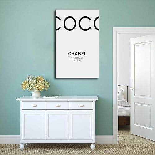 Dehub Black And White Luxury Poster for Home Office Decoration Chic Fashion Canvas Prints for Wall Aesthetic Perfect Gifts for Birthday Party Unframe-style 16x24inch(40x60cm) thumbnail 4
