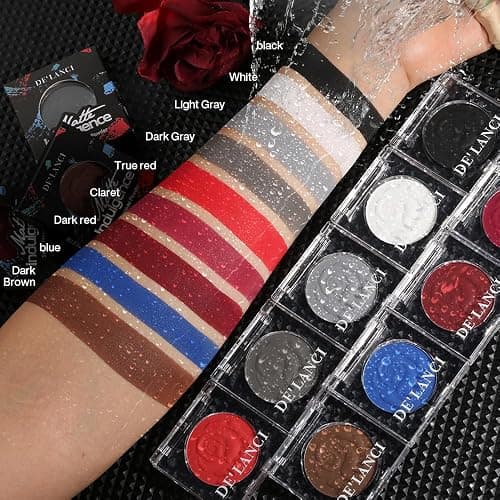 ecofavor Black Matte Eyeshadow Single with Applicator, High Pigment Long-Lasting Waterproof Matte Black Eye Makeup for Smokey Eyeshadow, Eyeliner, Gothic, Dramatic Looks, and Halloween Costume Makeup thumbnail 5