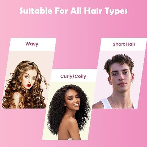 Curl Defining Brush, Curly Hair Brush Defining with Side Gear for Combing, Shaping, and Styling Curly Hair, Lightweight Candy Brush Suitable for All Wet or Dry Hair Types for Women and Men (Pink) thumbnail 3