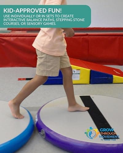 Hot Spot - Air-Filled Balance Disk for Kids - Stability, Coordination and Motor Skill Development Tool for Therapy thumbnail 4