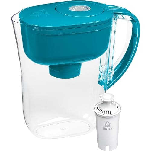 Brita Metro Water Filter Pitcher with SmartLight Change Indicator, BPA-Free, Replaces 1,800 Plastic Water Bottles a Year, Lasts Two Months, Includes 1 Filter, Small - 6-Cup Capacity, Turquoise thumbnail 13