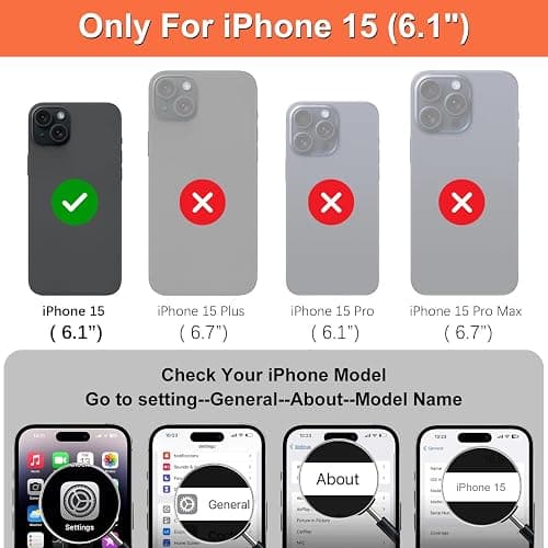 iCoverCase Compatible with iPhone 15 Wallet Phone Case with Card Holder for Women Men, [RFID Blocking] Card Slots PU Leather Protective Wallet Case 6.1 Inch (Beige) thumbnail 2