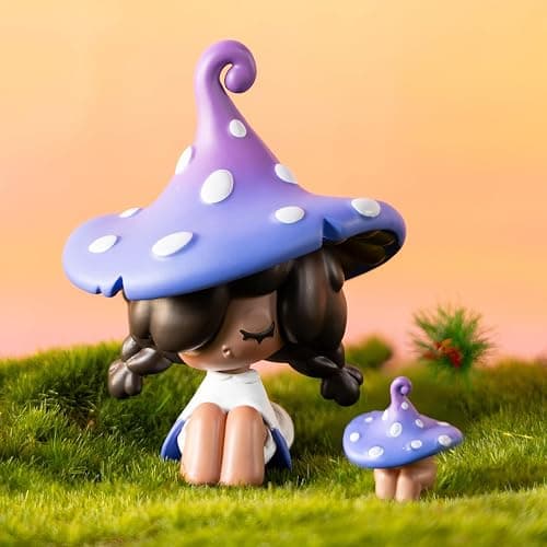 BEEMAI Moogutong Little Mushroom Girl Series Single Box (Contains 1 Figure), Blind Box Cute Figures Collectible Birthday Gift thumbnail 2