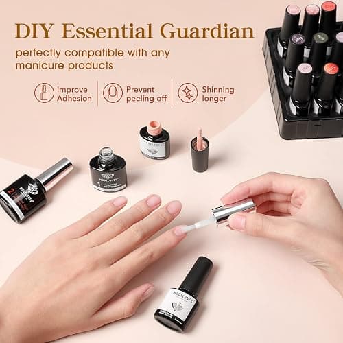 modelones Nagelkleber 6 in 1 und Primer für Gelnägel 2x10 ML, Nail Glue Gel für Nail Tips, Nagelspitzen, Press on Nails Nageltips UV Nagelkleber Brauchen Aushärten unter UV Nagellampe thumbnail 7