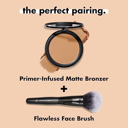 e.l.f. Primer Infused Bronzer, Matte Finish & Long Wear, Creates A Radiant Glow, Forever Sunkissed, 0.35 Oz (9.9g) thumbnail 7