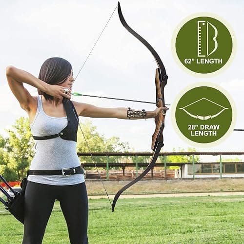 Samick Sage Archery Takedown Recurve Bow 62-inch - Bows for Teens to Adults - Beginners to Advanced, for Hunting & Target Practice thumbnail 2
