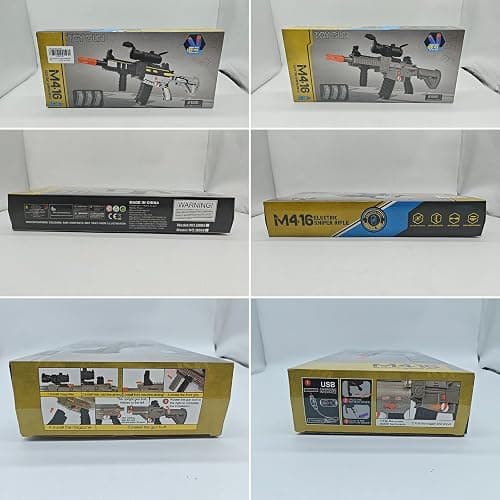 Realistic Toy for Nerf Guns Dart - Electric Sniper Rifle with Scope 120 Soft Bullets 3 Magazine, Automatic Foam Blaster for Boy Age 8-12 Years Old, Indoor Outdoor Present for Adult Kid Holiday thumbnail 8
