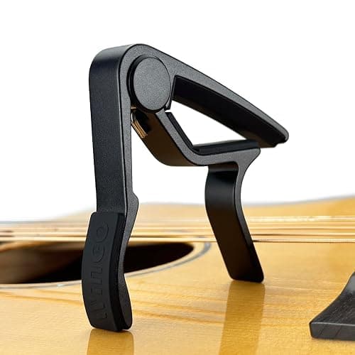 WINGO Guitar Capo for Acoustic and Electric Guitars with 5 Picks for Free, Black. thumbnail 3