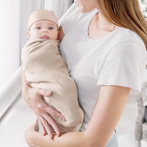 DRESHOW BQUBO 6 Pack Baby Newborn Hats Set for Unisex Infant Newborn Toddler Soft Beanie Hat for Boys Girls 0-24 Months thumbnail 4