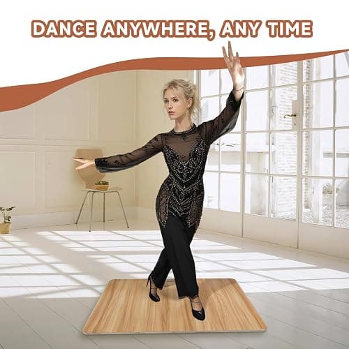 Besutosera Tap Board for Tap Dancing Portable Tap Dance Board - Ideal for Dancers Home & Outdoor, Portable Stage Platform, Versatile Dance Floor Tiles - Pro-Quality Tap Dancing Practice Board thumbnail 7
